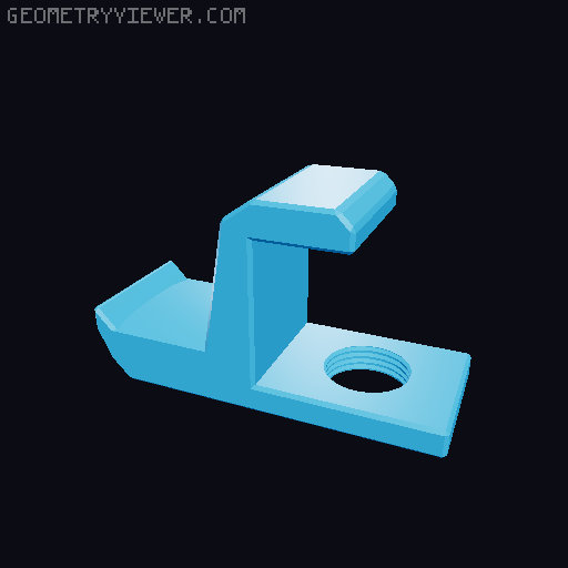 Headphone- Holder 3D model thumbnail