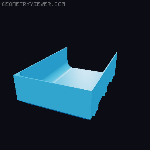 Modular Drawer Organizer Remix 3D model thumbnail