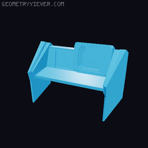 Bird of Prey Bridge Control Consoles- Star Trek 3 3D model thumbnail