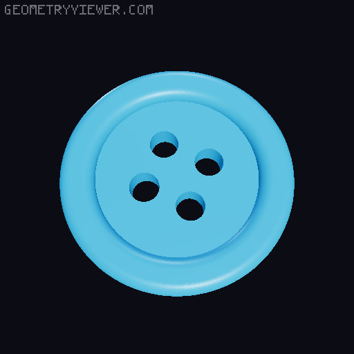 Sewing Buttons 3D model thumbnail