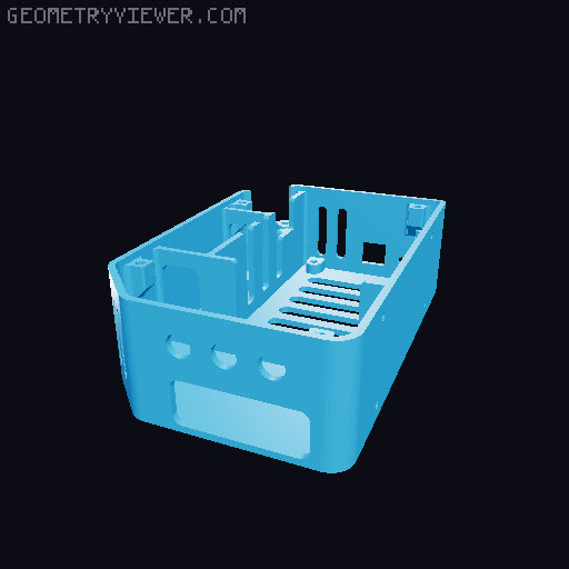 Big Einsy case with inserts 3D model thumbnail