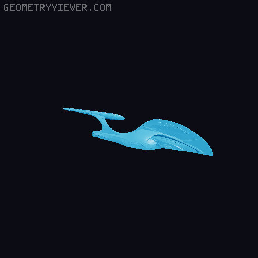 Enterprise Magnetic Wall Display (Star Trek) - Now 38% More Enterprise-y! 3D model thumbnail
