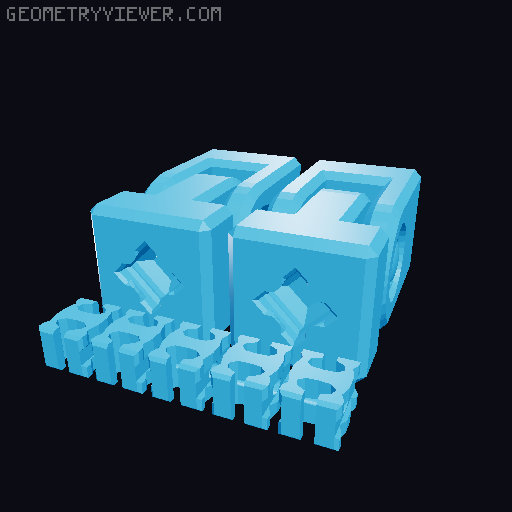 PrintABox - modular PrintABlok compatible boxes 3D model thumbnail