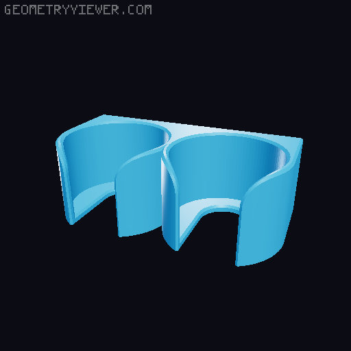 Multiplied Bottle Holders for HSW 3D model thumbnail