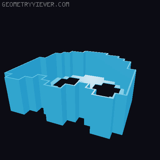 Pac Man ghosts with batteries 3D model thumbnail