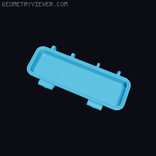 Camper Toilet Tab Box 3D model thumbnail