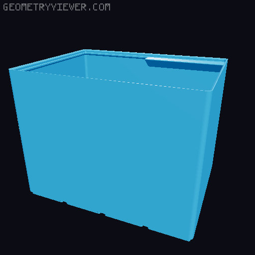 Gridfinity cups height 18 (130mm) collection 3D model thumbnail
