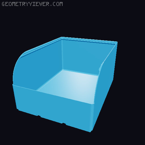 Gridfinity rouded bins collection all sizes 3D model thumbnail