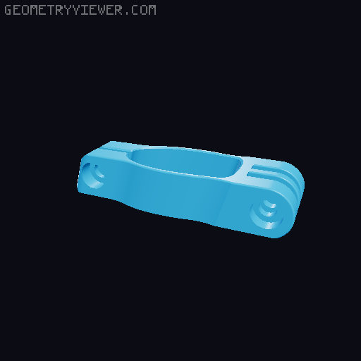 seatpost mount bike storage tool box 3D model thumbnail