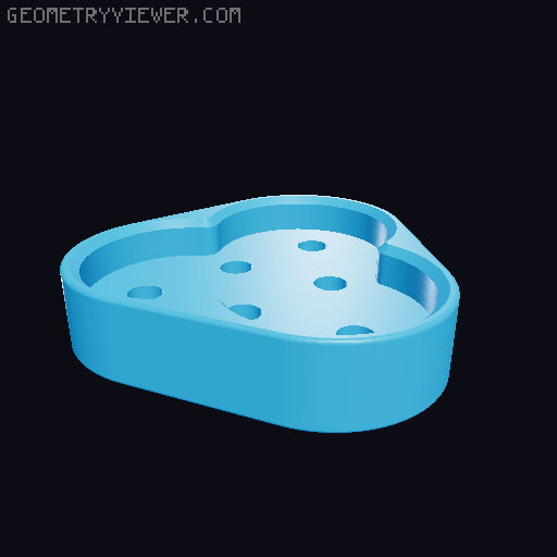 Magnetic sliding fidget 3D model thumbnail
