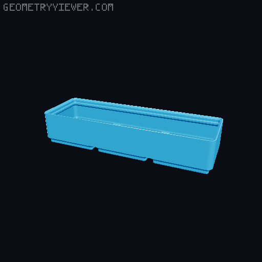 Gridfinity cups height 3 (25mm) collection 3D model thumbnail