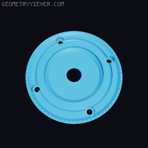 Printable Lazy Suzan & Planetary Gear Vise Open Ball XL 3D model thumbnail