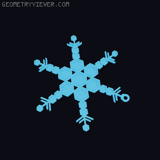 Ready to Print Snowflakes 3D model thumbnail