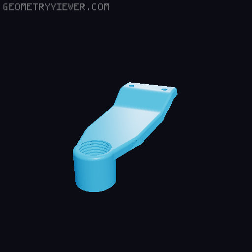 Reverse Bowden Adapter for Papaschlumpf's Neptune 4 35015 Printhead 3D model thumbnail
