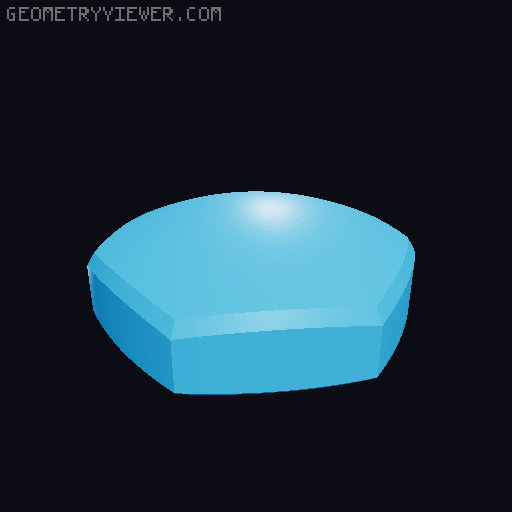 Turtle shell container 3D model thumbnail