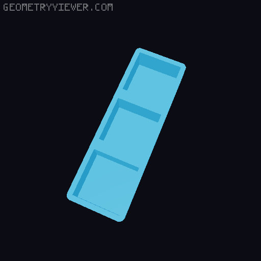 Gridfinity - Single print vase mode bins 3D model thumbnail