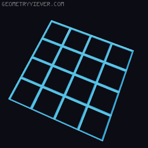 Gridfinity Superlight Baseplates 3D model thumbnail