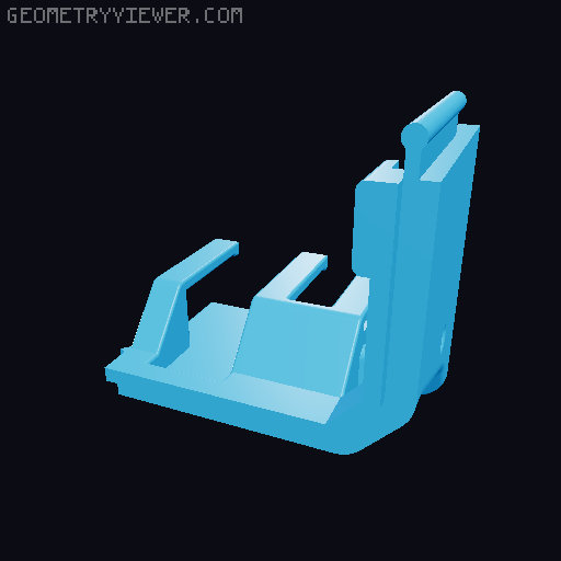 K1 MAX Riser with hinges and guider 3D model thumbnail