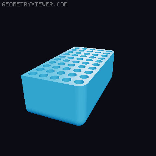 Modular 100rnd ammo box for 223/5.56, 9mm, and others. 3D model thumbnail