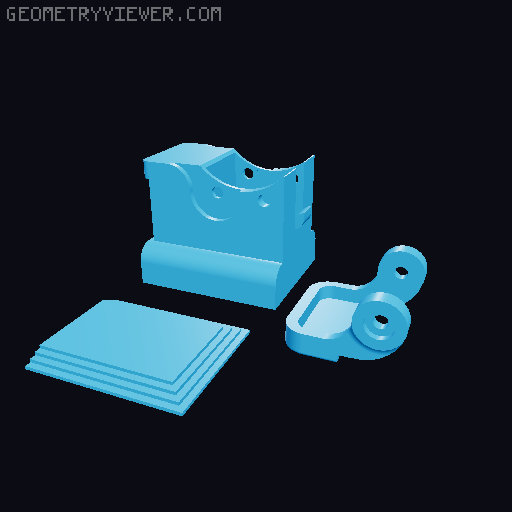 Differential walking robot with moving gears, pointer, arms and mouth. 3D model thumbnail