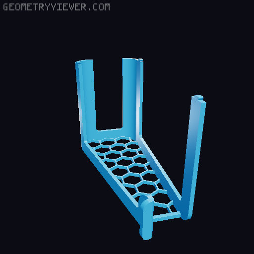 Laptop Stand with tray // low hight // 13"-14" 3D model thumbnail