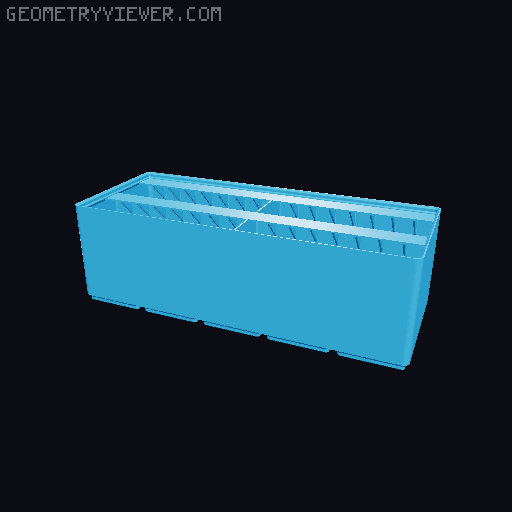 Gridfinity Ultra Light Bins - Divider Label Edition 3D model thumbnail