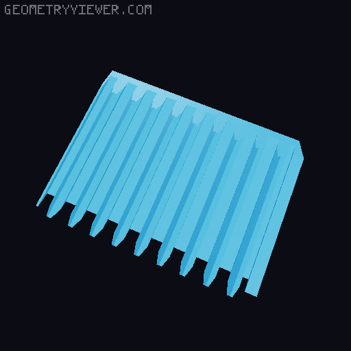 Schuhablage beliebig vergrößerbar 3D model thumbnail