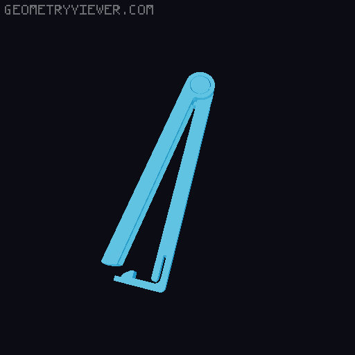 Bag Clip (60-200mm) 3D model thumbnail