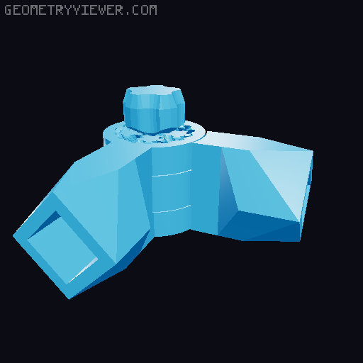 Modular Toy Robot 3D model thumbnail