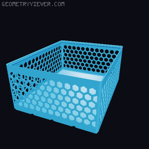 Gridfinity Hex Bins all sizes 3D model thumbnail