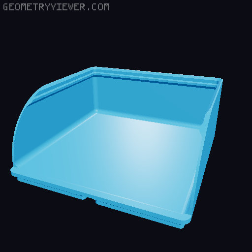 Gridfinity rouded bins collection all sizes 3D model thumbnail