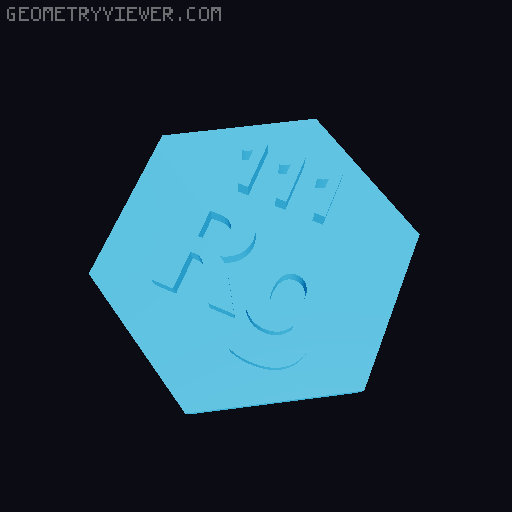 The truly periodic table of elements 3D model thumbnail
