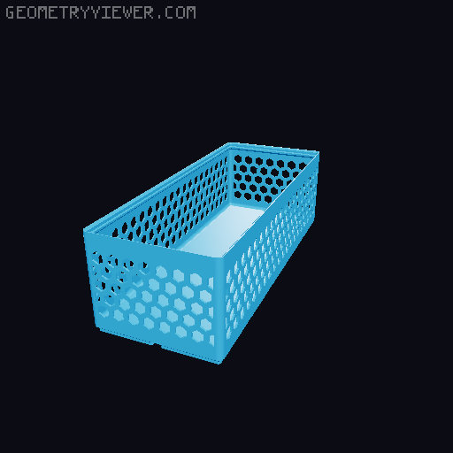 Gridfinity Hex Bins all sizes 3D model thumbnail
