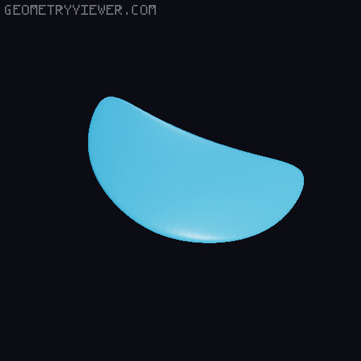 Happy Ghosty the Ghost Fridge Magnet 3D model thumbnail