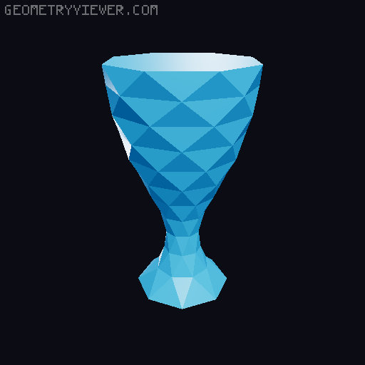 minimalistic trophy (vase mode) and base with hidden compartment 3D model thumbnail