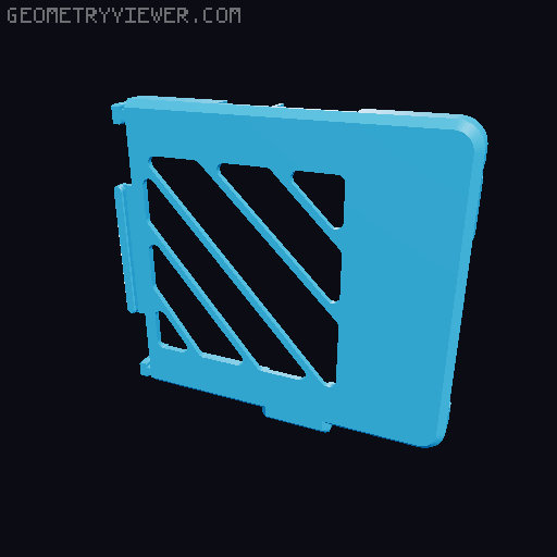 Framework computer mainboard case 3D model thumbnail