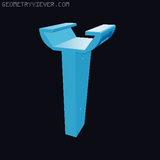 Parallax Foregrip 3D model thumbnail