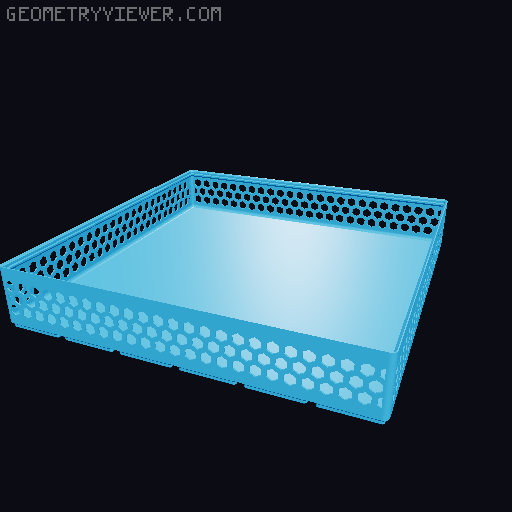 Gridfinity Hex Bins all sizes 3D model thumbnail