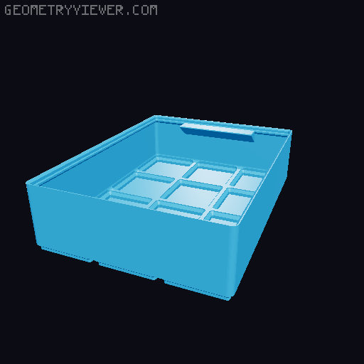 Gridfinity cups height 6 (46mm) collection 3D model thumbnail