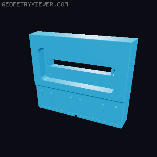 AFA - Galaxy - 4.5" Scale - Ten Forward Bar Counter with Tables and Chairs 3D model thumbnail