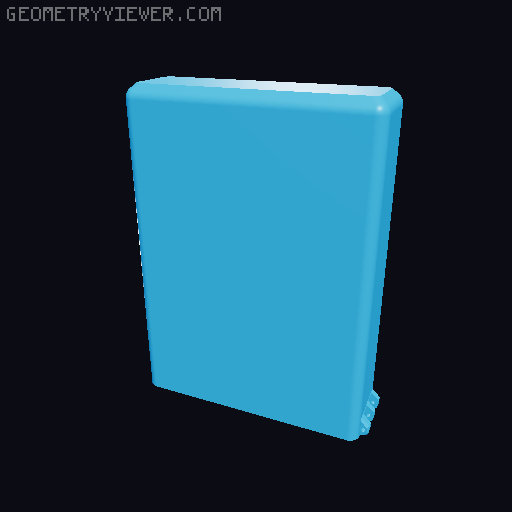 Protective Hard Drive Case 3D model thumbnail