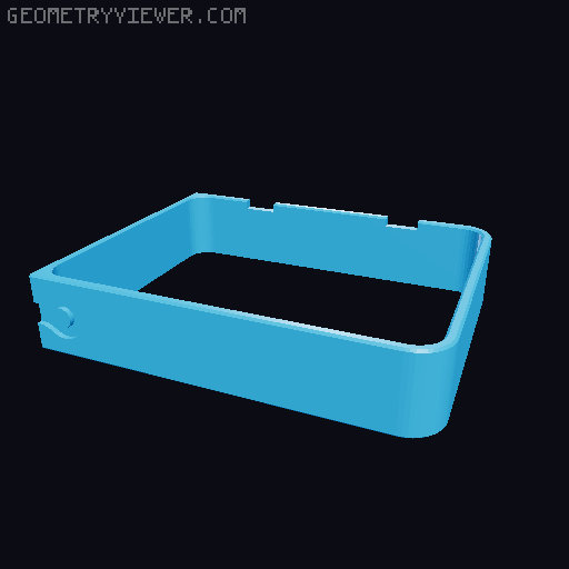Modular frame for 7 Segment Counter (Seiko ST306 - inspired) 3D model thumbnail