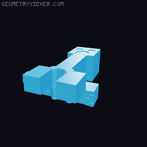 Articulated Minecraft Creeper: Print-In-Place 3D model thumbnail