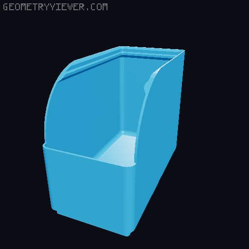 Gridfinity rouded bins collection all sizes 3D model thumbnail