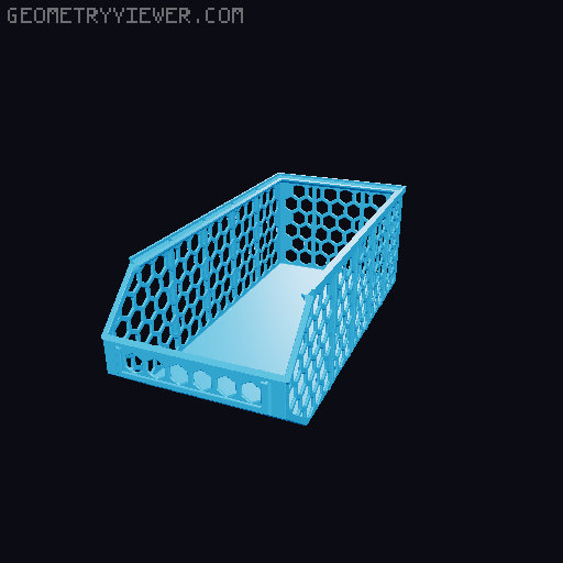 Stackable Baskets 3D model thumbnail