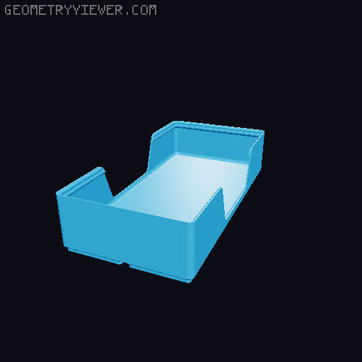 Gridfinity wall cutout collection 3D model thumbnail