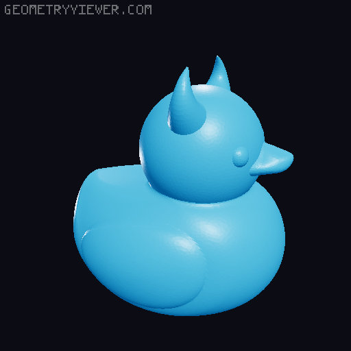 Floating Plastic Ducks 3D model thumbnail