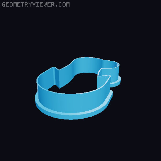 34 Dinosaur cookie cutters / cutter [Dinosaurus vykrajovátka] 3D model thumbnail