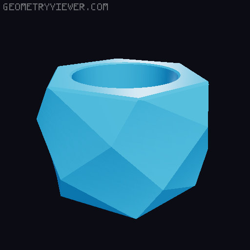 Blocky Planter #2 Flower Pot Collection 3D model thumbnail