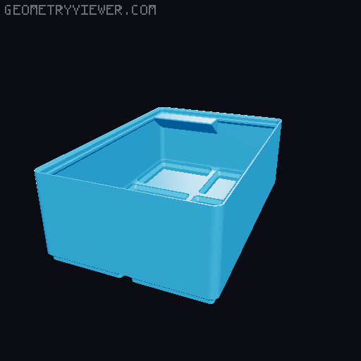 Gridfinity cups height 6 (46mm) collection 3D model thumbnail